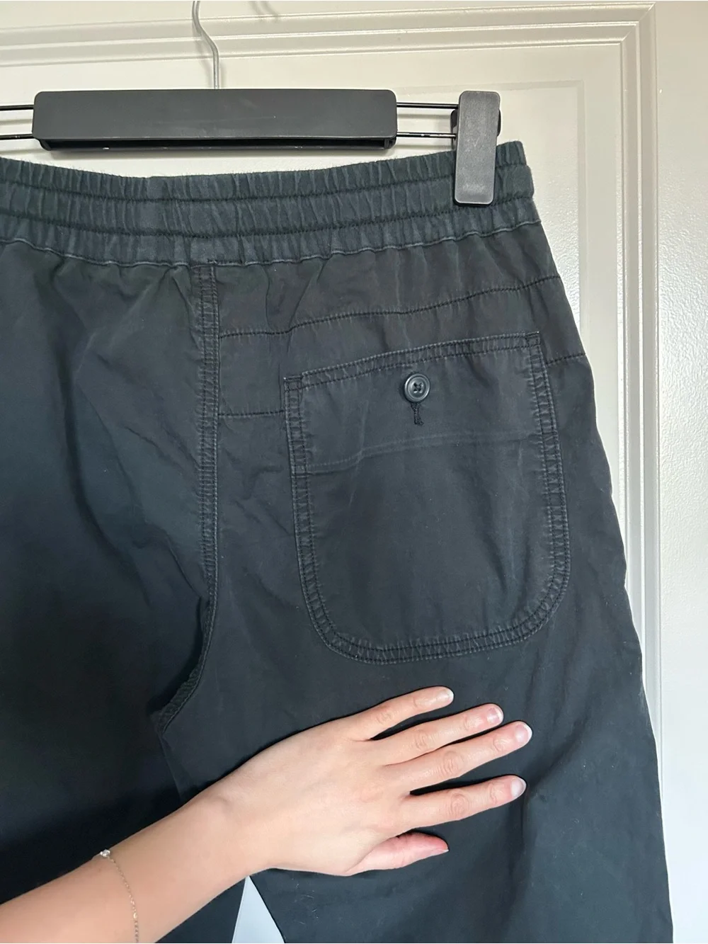 J. Crew Men's Black Drawstring Jogger Pants